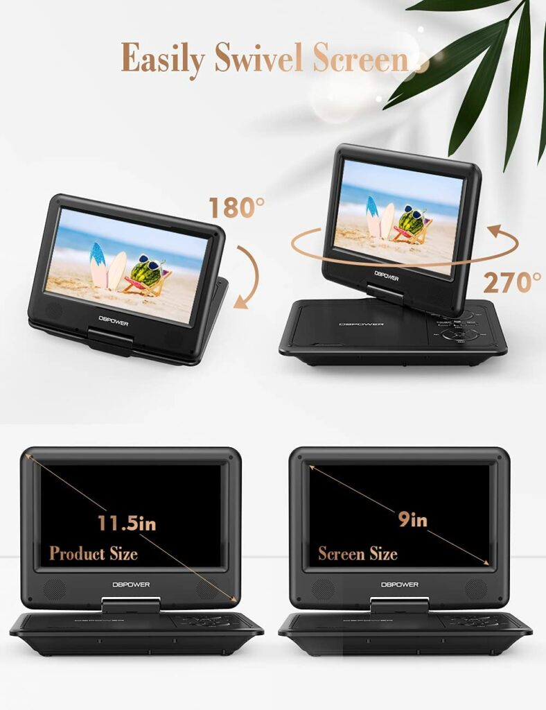 DBPOWER 11.5 Portable DVD Player Review