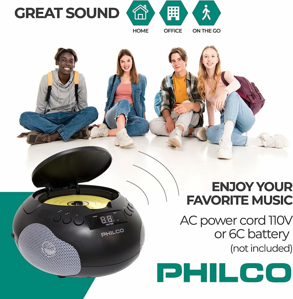 Philco Portable CD Player Boombox Review