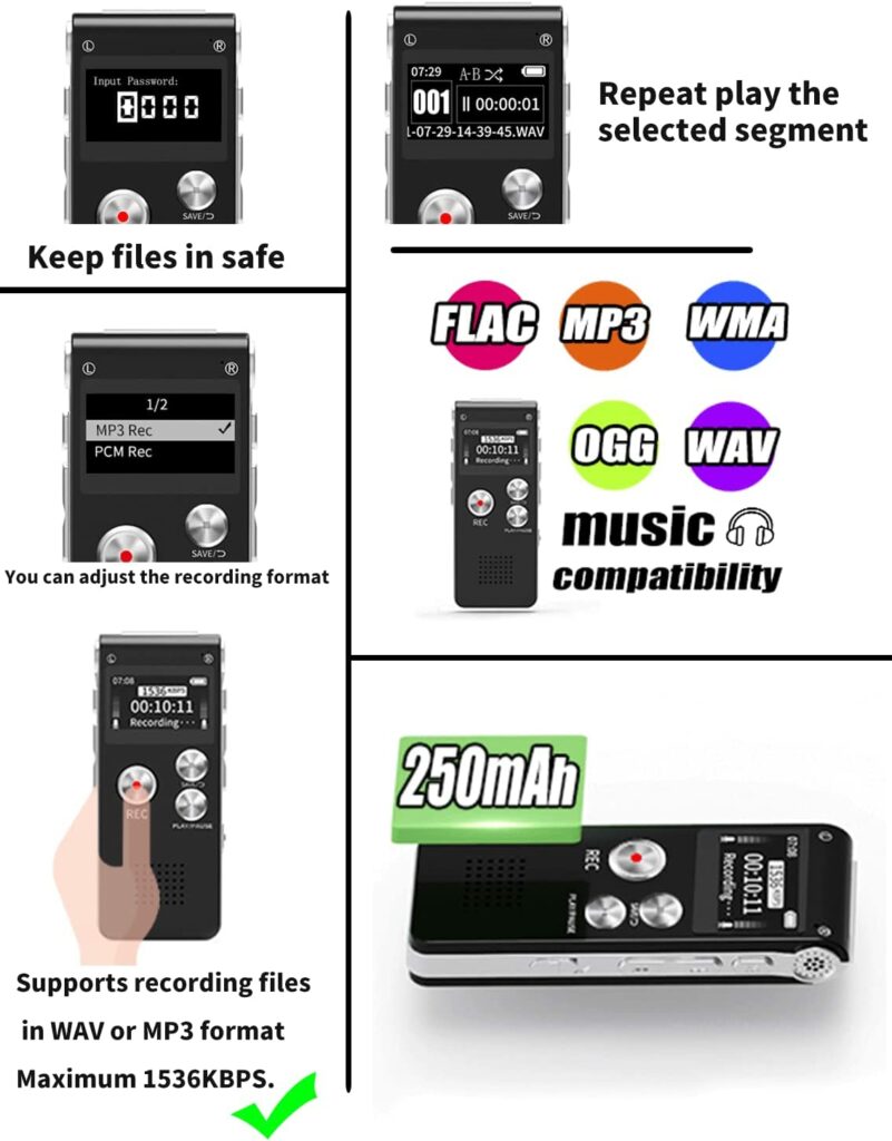 Digital Voice Recorder 16GB Review